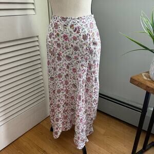 ISABEL MARANT Womens Skirt 40 US Large Lisanne Ditzy Floral Asymmetric Midi